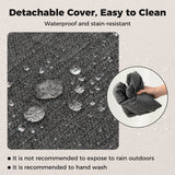 2-Pack Outdoor Patio Cushion Set with Removable Covers