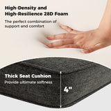 2-Pack Outdoor Patio Cushion Set with Removable Covers