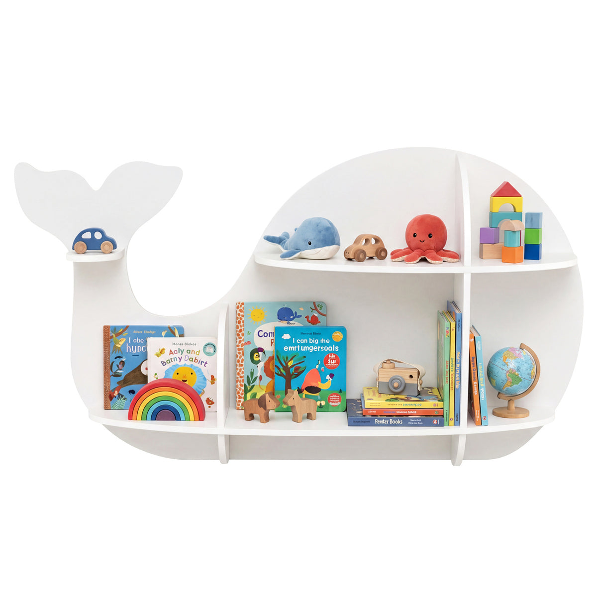 Floating Dolphin Shelves Wall Mounted Storage Display Rack