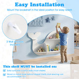 Floating Dolphin Shelves Wall Mounted Storage Display Rack