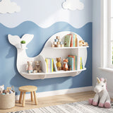 Floating Dolphin Shelves Wall Mounted Storage Display Rack