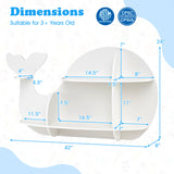 Floating Dolphin Shelves Wall Mounted Storage Display Rack