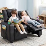 2-Seater Kids Recliner Double Toddler Sofa Chair with 2 Cup Holders