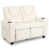 2-Seater Kids Recliner Double Toddler Sofa Chair with 2 Cup Holders
