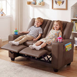 2-Seater Kids Recliner Double Toddler Sofa Chair with 2 Cup Holders