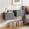 2 Storage Drawers Wall Mounted Floating Nightstand for Bedroom