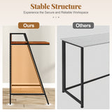 2 Tier Computer Desk PC Laptop Table Study Writing Home Office Workstation New