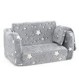 2-in-1 Folding Kids Couch with Blanket Glow in the Dark