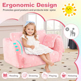 2-in-1 Folding Kids Couch with Blanket Glow in the Dark