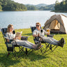2-in-1 Reclining Camping Chair with 3-Level Adjustable Backrest