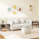 2 Pieces Stackable Night Stand Bedside End Table Set