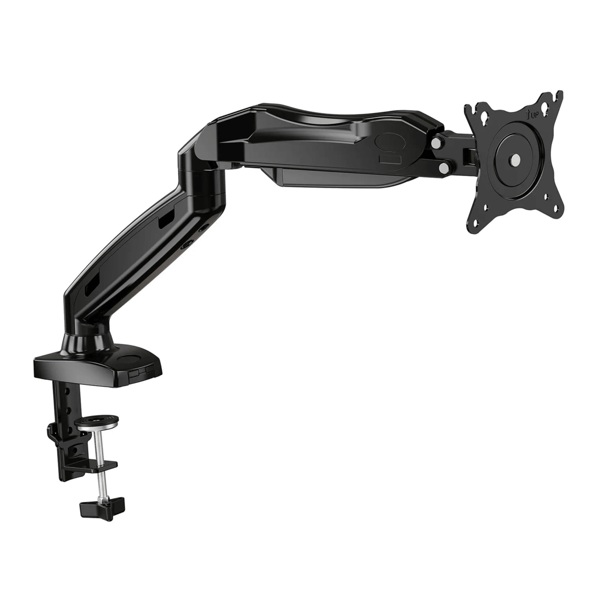 ErgoAV Gas Spring Desk Mount for Single Monitors 13" to 27"
