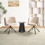 270° Swivel Home Office Desk Chairs Set of 2,Modern Dining Chairs, Upholstered Bedroom Chairs with Metal Base,Makeup Chair for Vanity, for Living Room, Bedroom,Study Room,Dining Room(Beige)