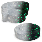 2-in-1 Toddler Chair Glow in the Dark Kids Couch with Cover Convertible Sofa-Gray
