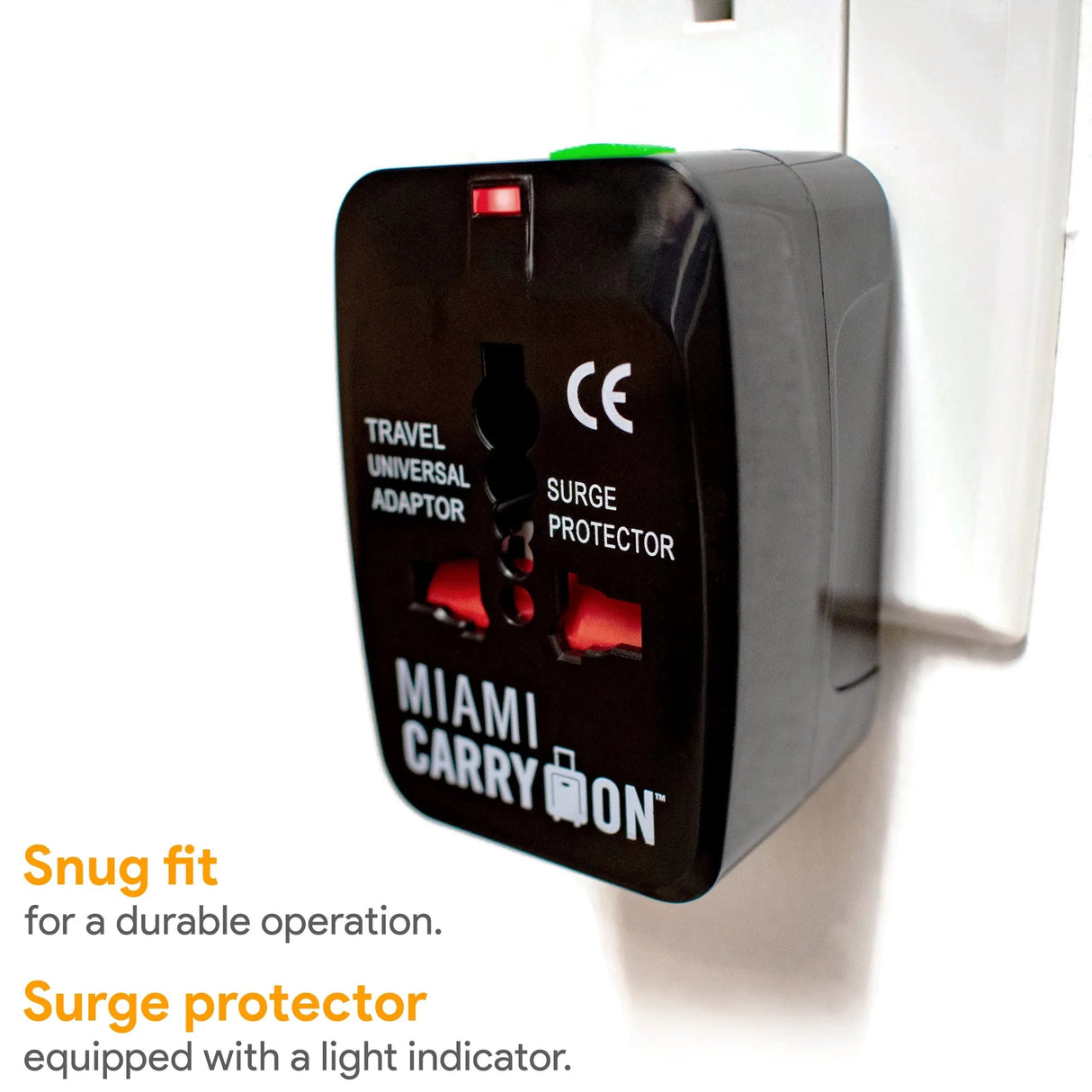 Surge Protected Travel Power Adapter