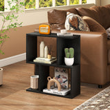 3-Tier Bookshelf with Display Shelf for Small Space