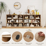 3-Tier Open Bookcase 8-Cube Floor Standing Storage Shelves Display Cabinet