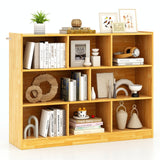 3-Tier Open Bookcase 8-Cube Floor Standing Storage Shelves Display Cabinet