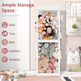 300L Large Stuffed Animal Storage with Open Top and Elastic Cords