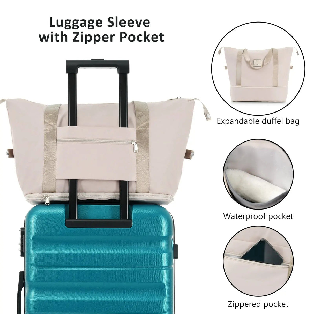 Hardshell ABS Luggage Set - Lightweight & Durable Suitcases with Dual