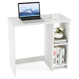 31.5 Inch  Modern Home Office Desk with 2 Compartments