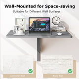 31.5 x 23.5 Inch Wall Mounted Folding Table for Small Spaces