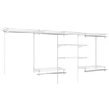 4-8 Feet Closet Organizers and Storage System with Hanging Rod for Laundry Bedroom