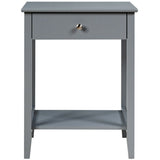 Wooden Nightstand  End Table Storage Display