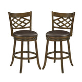 Counter Height Bar Stools Set of 2 with Rubber Wood Frame-26/Frame-31 Inch