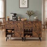 31" Sideboard Cabinet with 2 Open Compartments and 2 Drawers
