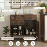 31" Sideboard Cabinet with 2 Open Compartments and 2 Drawers