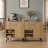 31" Sideboard Cabinet with 2 Open Compartments and 2 Drawers
