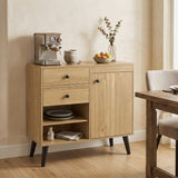 31" Sideboard Cabinet with 2 Open Compartments and 2 Drawers