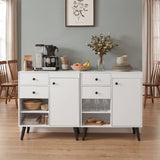 31" Sideboard Cabinet with 2 Open Compartments and 2 Drawers