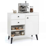 31" Sideboard Cabinet with 2 Open Compartments and 2 Drawers