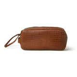Hairon Croco Leather Toiletry Bag