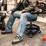 330 LBS Capacity Pneumatic Rolling Mechanic Stool with Padded Seat