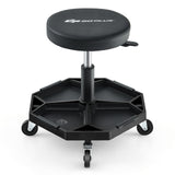 330 LBS Capacity Pneumatic Rolling Mechanic Stool with Padded Seat