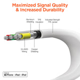 HyperGear Flexi USB to Lightning Flat Cable 6ft