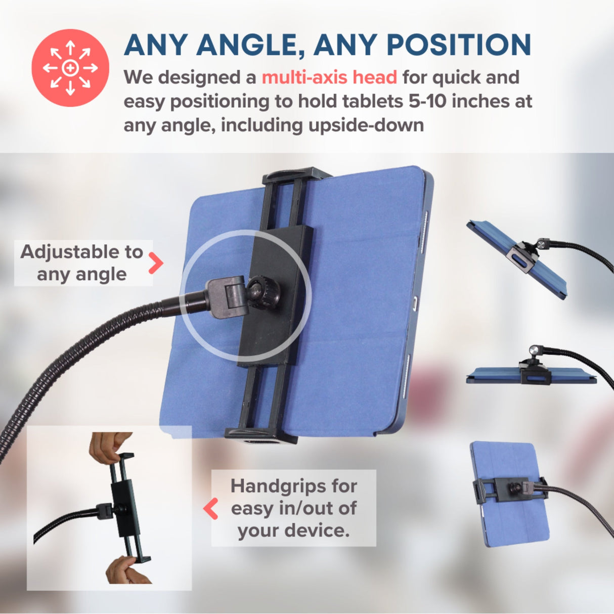NEW - LEVO Gooseneck Tablet Floor Stand WITH Casters