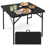Square Foldable Card Table with Carrying Handle