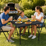 Square Foldable Card Table with Carrying Handle