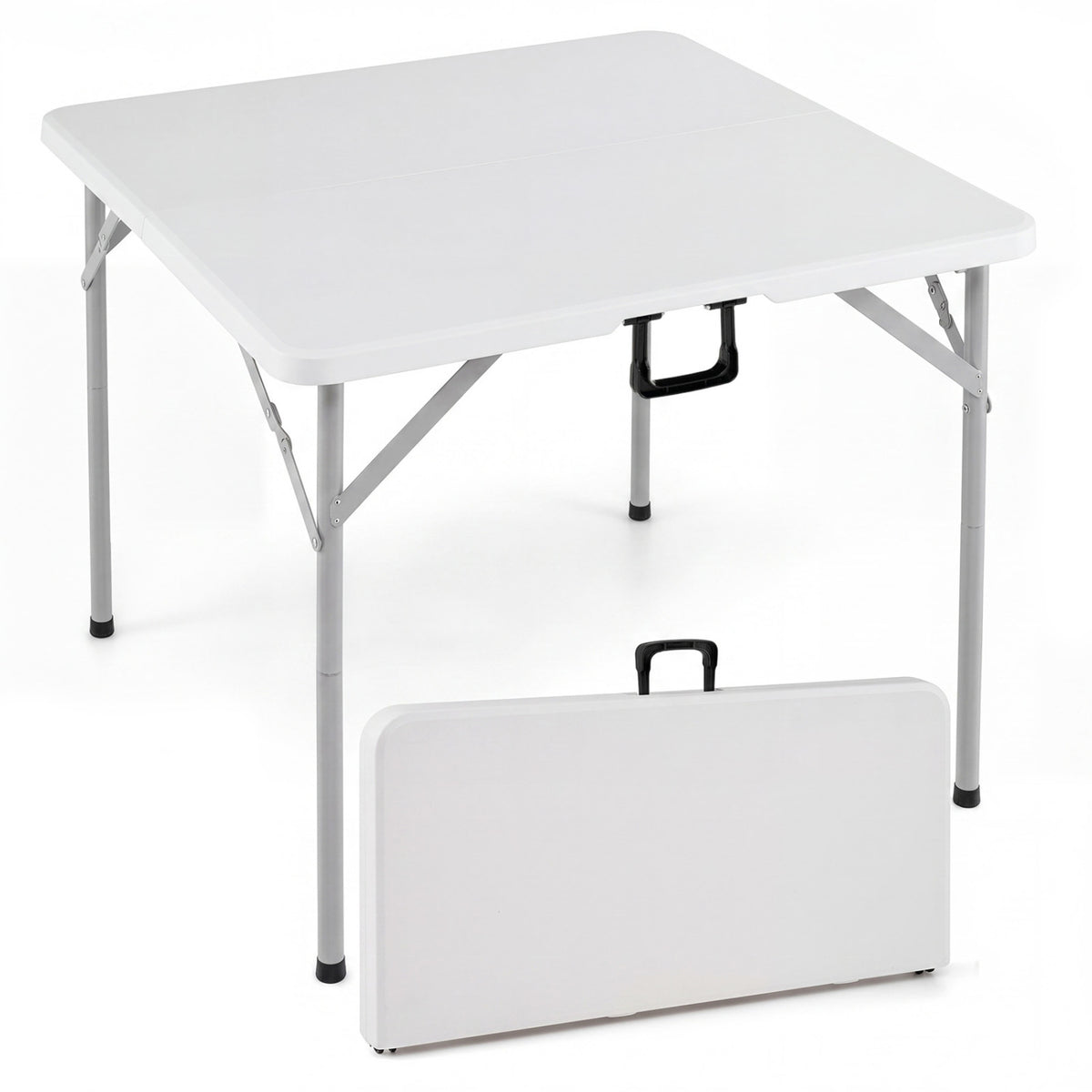 Square Foldable Card Table with Carrying Handle