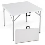 Square Foldable Card Table with Carrying Handle
