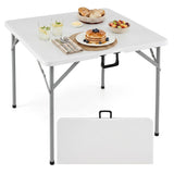 Square Foldable Card Table with Carrying Handle