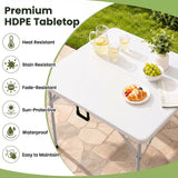 Square Foldable Card Table with Carrying Handle