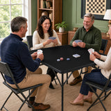 Square Foldable Card Table with Carrying Handle