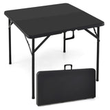 Square Foldable Card Table with Carrying Handle
