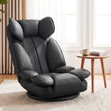 360 Degree Swivel Floor Gaming Chair with 6-Position Adjustable Backrest and Sponge Filling