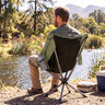 360Â° Swivel Camping Chair with Cup Holder and Side Pocket for Beach Support 300 LBS